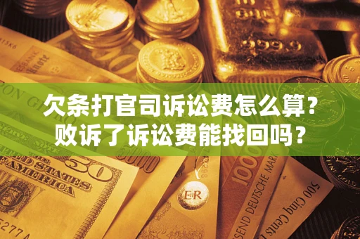 武汉欠条打官司诉讼费怎么算？败诉了诉讼费能找回吗？
