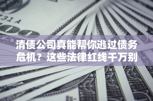 武汉清债公司真能帮你逃过债务危机？这些法律红线千万别踩