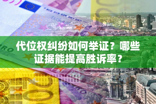 武汉代位权纠纷如何举证？哪些证据能提高胜诉率？